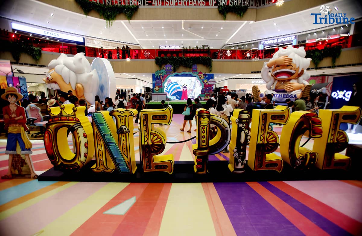 Mall goers take advantage of the holiday as they visit the Animezing North: One Piece Adventures exhibit which features various characters from the anime One Piece at the SM North Edsa in Quezon City on Thursday, August 21, 2025.