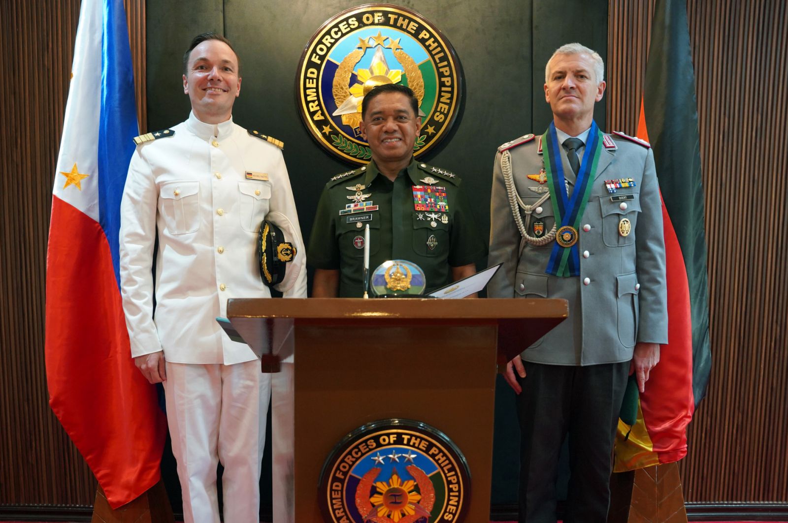 AFP chief hails outgoing, incoming German Defense attachés