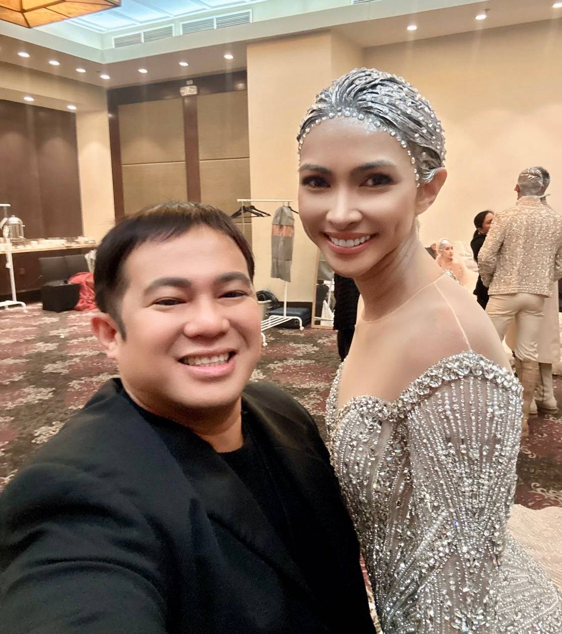 Brian Degracia and Miss Universe Philippines 2021 Beatrice Gomez.