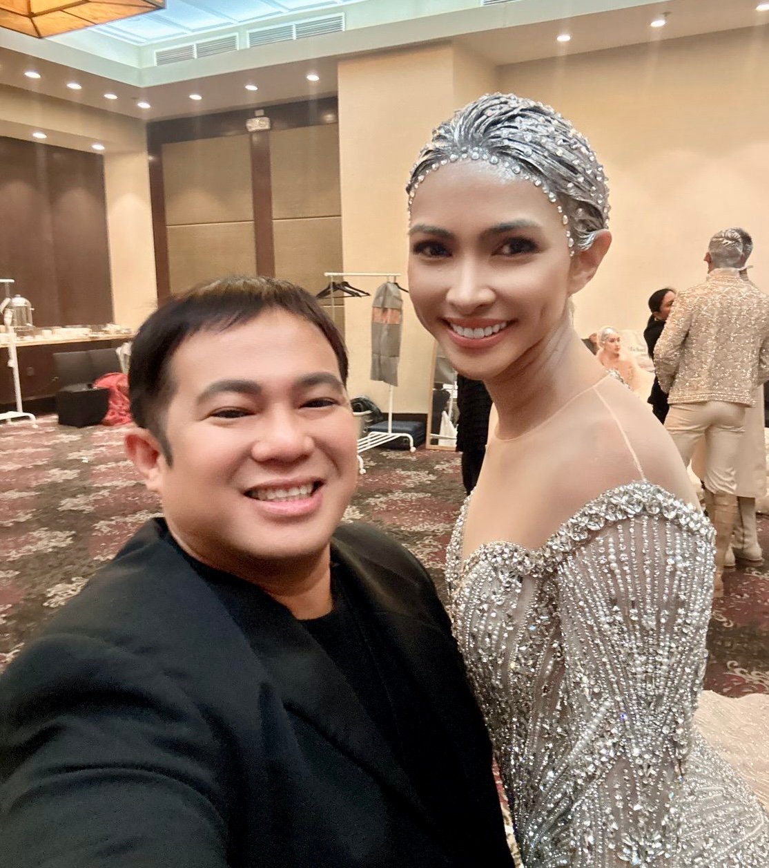 Brian Degracia and Miss Universe Philippines 2021 Beatrice Gomez.