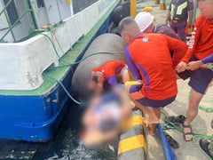 Bangkay ng tripulante natagpuan sa may gilid ng barko sa Port of Calapan