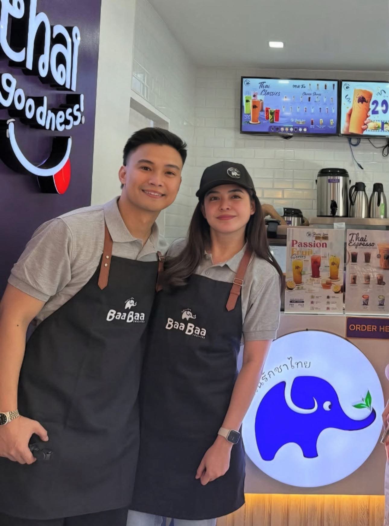 Shaira Diaz and EA Guzman brew sweet success with Thai tea venture