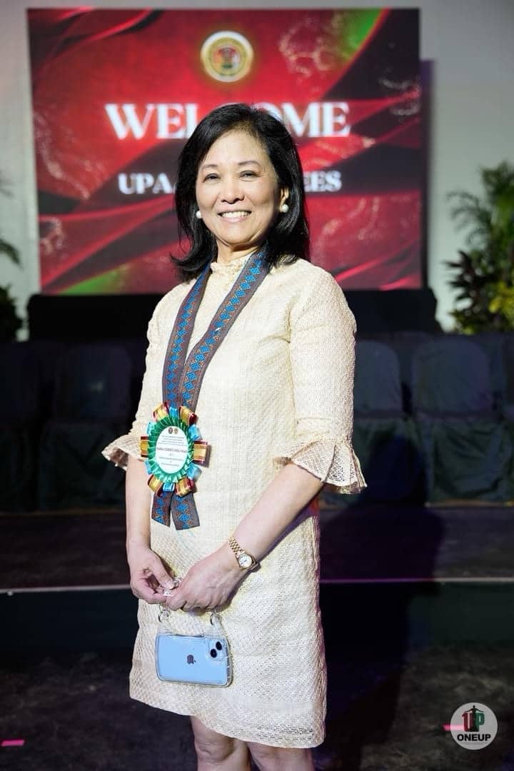 MALOU Fagar when she won outstanding alumna for media in UP.