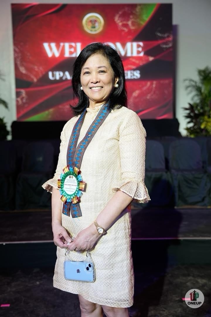 MALOU Fagar when she won outstanding alumna for media in UP.