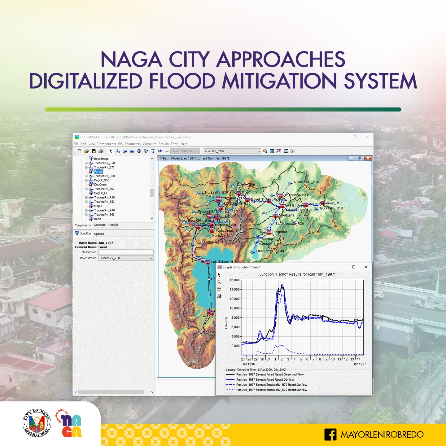 Naga City adopts digital flood mitigation system with HEC-HMS