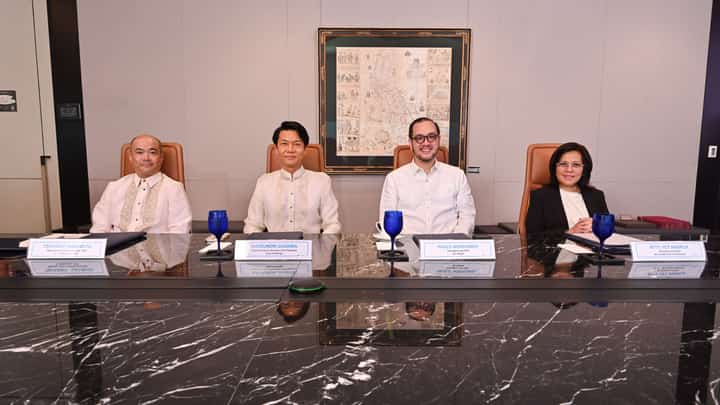 AC Health has partnered with Japan’s Sugi Holdings to expand its wellness and pharmacy brands across more than 800 Generika and St. Joseph Drug branches in the country. (From left): Tsuyoshi Yamamoto, CEO of S Trading; Katsunori Sugiura, president of Sugi Holdings; Paolo Borromeo, CEO of AC Health; and Yet Abarca, CEO of AC Health Pharma.