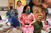 THE QUIET hospital moments shared with her sons and close friends, drawing strength from their support as she continues her health journey.