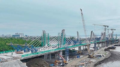 Bucana bridge nears completion