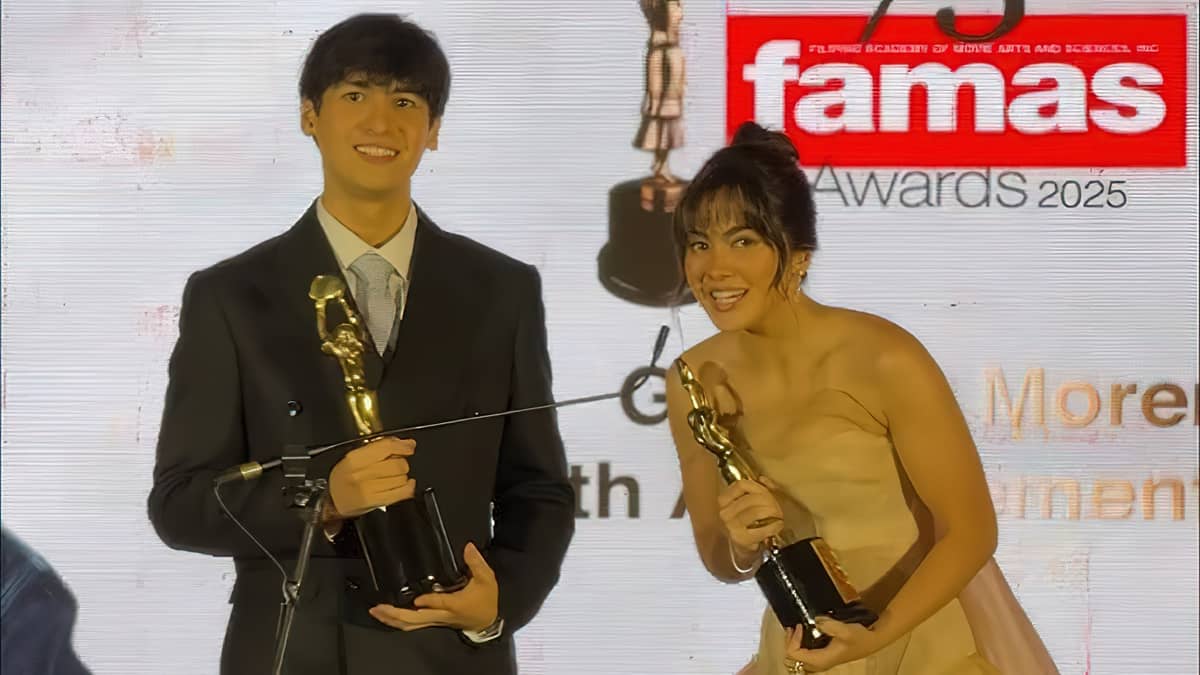 ANDRES and Atasha Muhlach are the recipients of the German Moreno Youth Award.
