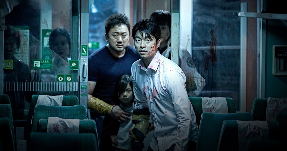 MA Dong Seok and Gong Yoo in 'Train to Busan.'