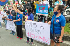 Youth groups stage protest at China embassy