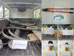 Cable wire thieves behind bars