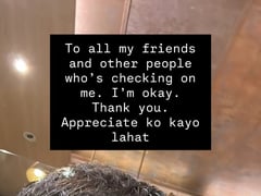Kristoffer Martin assures fans he’s safe after accident