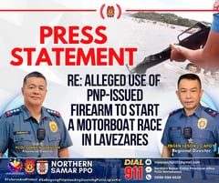 ‘Viral cop’ relieved after firing rifle at Northern Samar festival