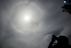 Sun halo stuns skywatchers