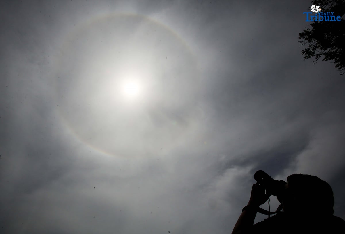 Sun halo stuns skywatchers