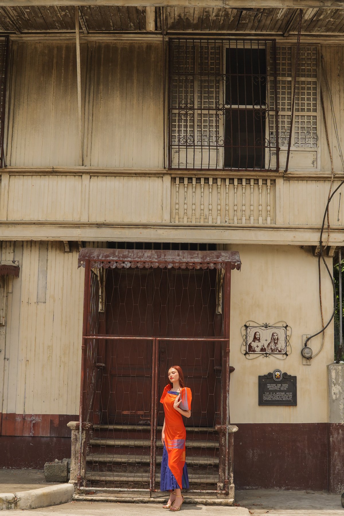 Dress by Vivohandmade, accessories by ChiEvs Stones and Crystals. Location: Emma Lacson Soledad and Maria Montelibano Lacson Ancestral House, Silay.