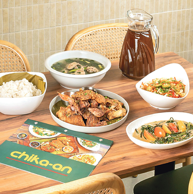 Indulge in homestyle Filipino dishes at Chikaan.