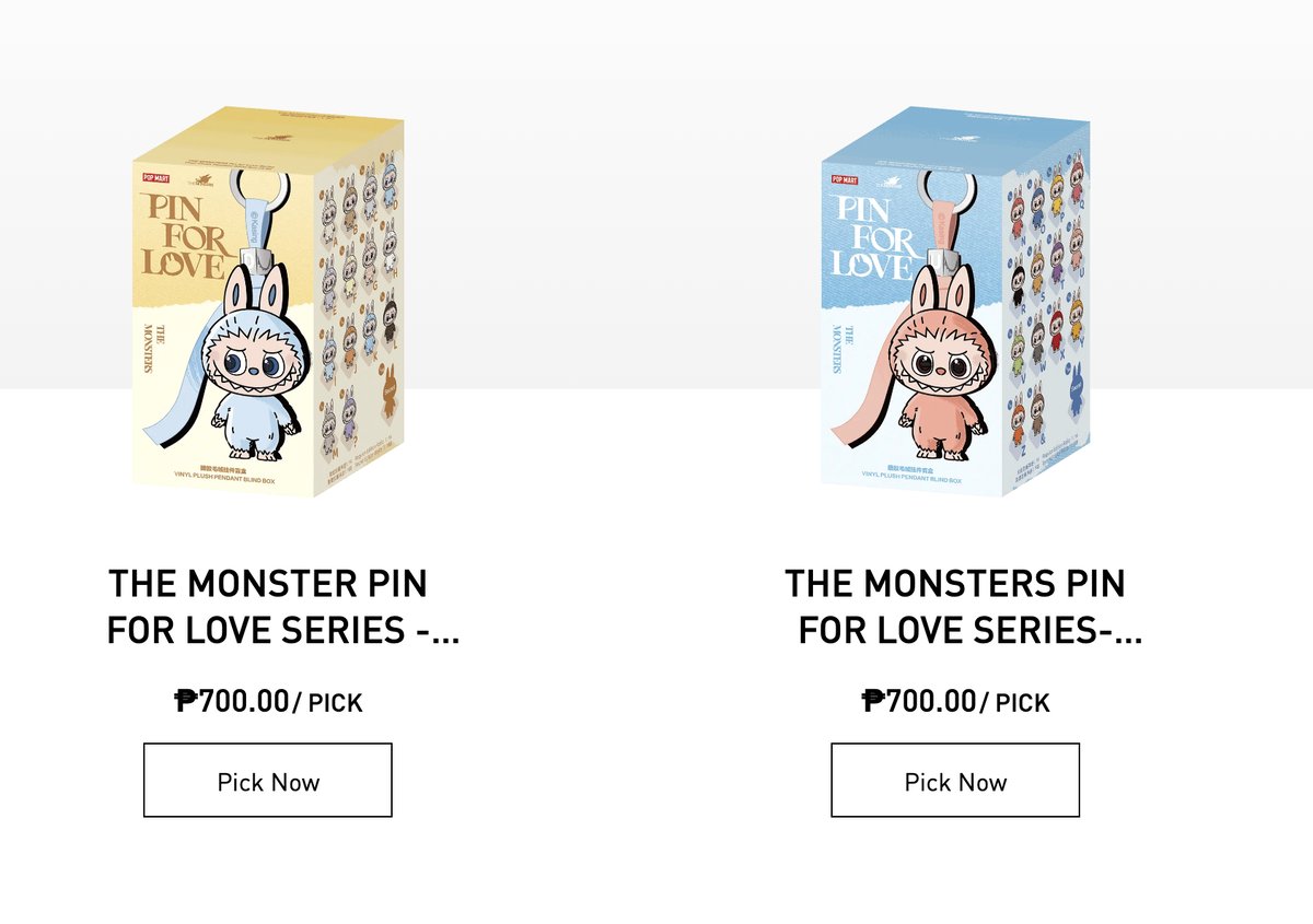 Screengrab from Pop Mart's website