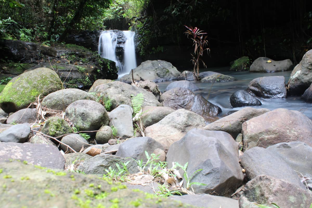 A waterfall becomes the backdrop to beautiful rock formations at the Pamulaklakin Trail in Subic Bay Freeport. The Department of Tourism (DOT) is now pushing for sustainable tourism that provides tourists insights on the eco-preservation of the environment in the country.