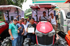 DA distributes iver P300M in farm machinery in Pangasinan