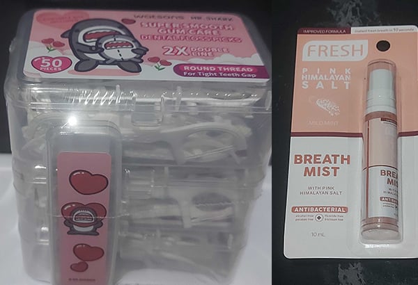 What is the point of being beautiful if you have ugly teeth and bad breath? These Watsons dental flossers only costs P100+ for three packs and a floss holder. Also check out this unique Himalayan pink salt breath mist.