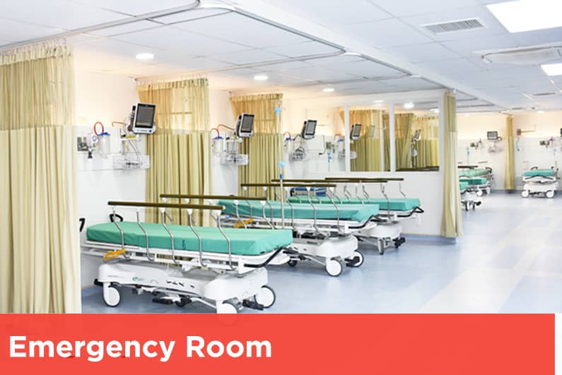 Newly renovated, state-of-the-art 800 sqm. Emergency Room with 47 beds