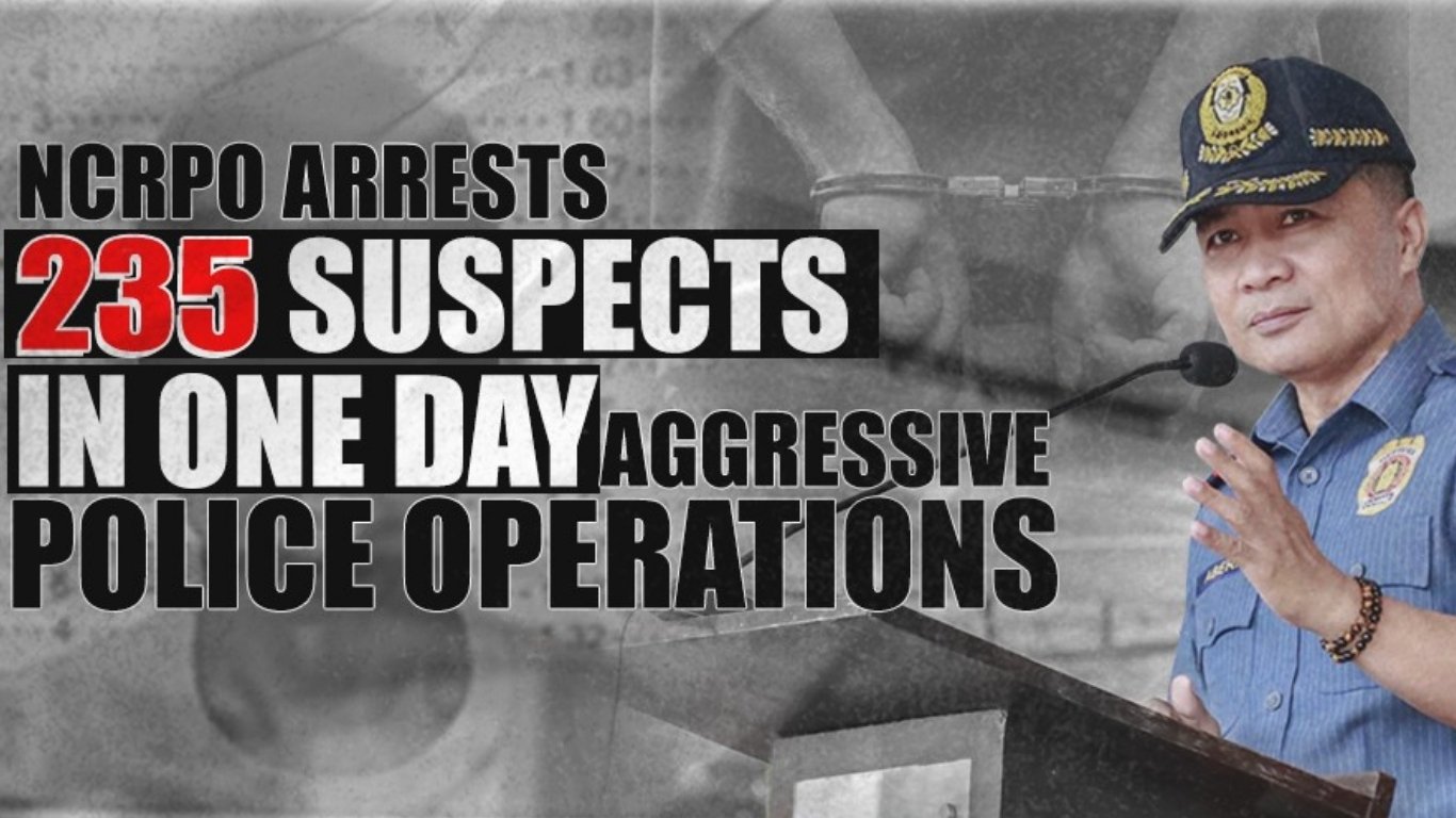 NCRPO ops net 235 suspects