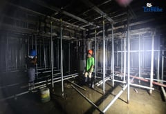 Inside the flood control project