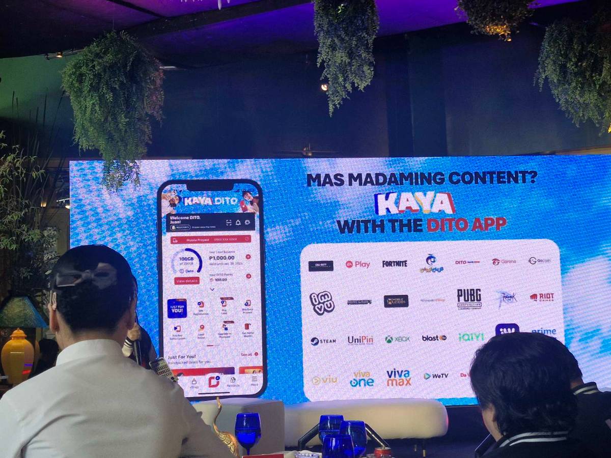 DITO voices support for the Konektadong Pinoy Act during the Kaya DITO launch.