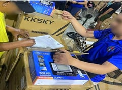 Substandard solar lights, panels seized in Bulacan