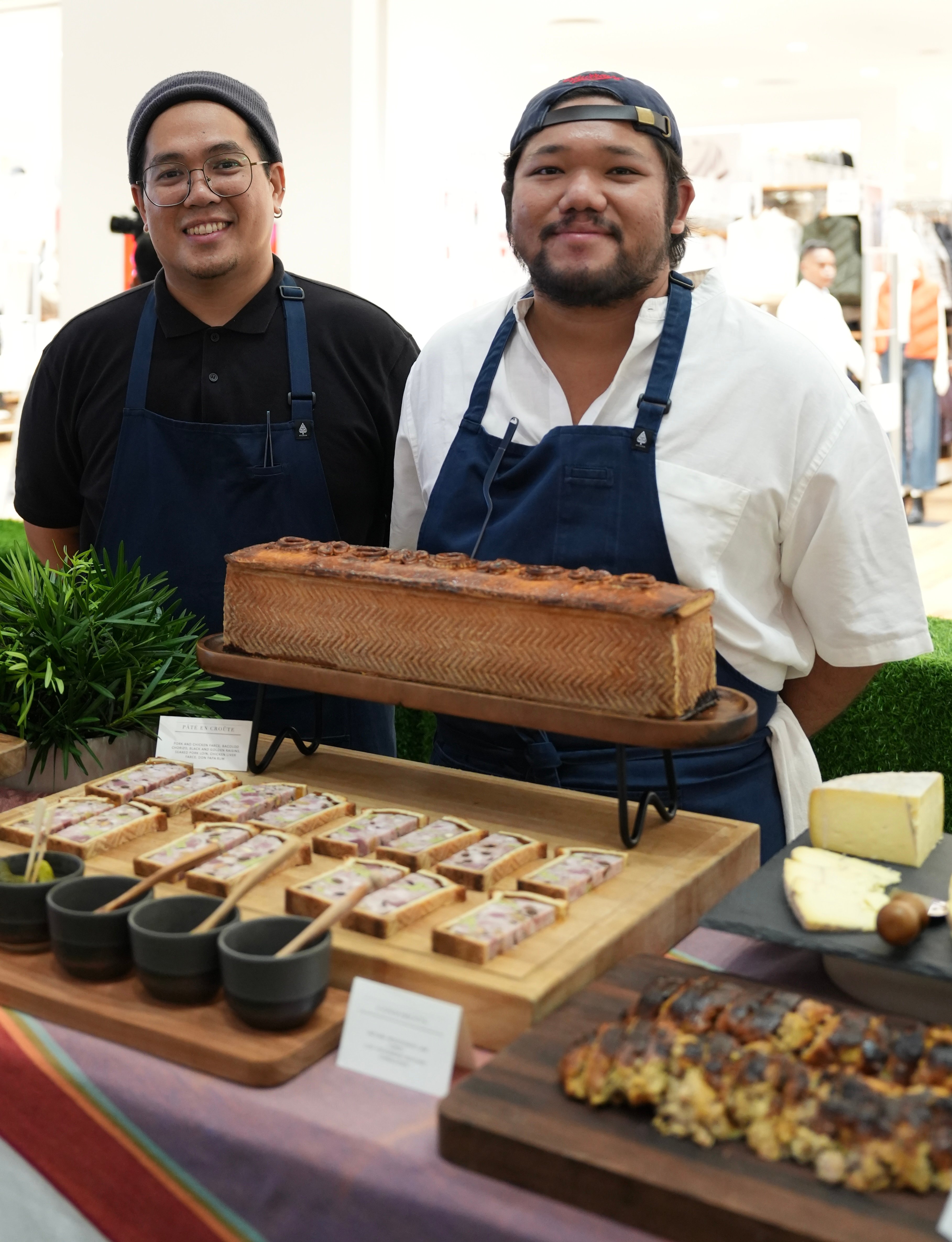 Vince Maderazo and chef Luis Locsin.