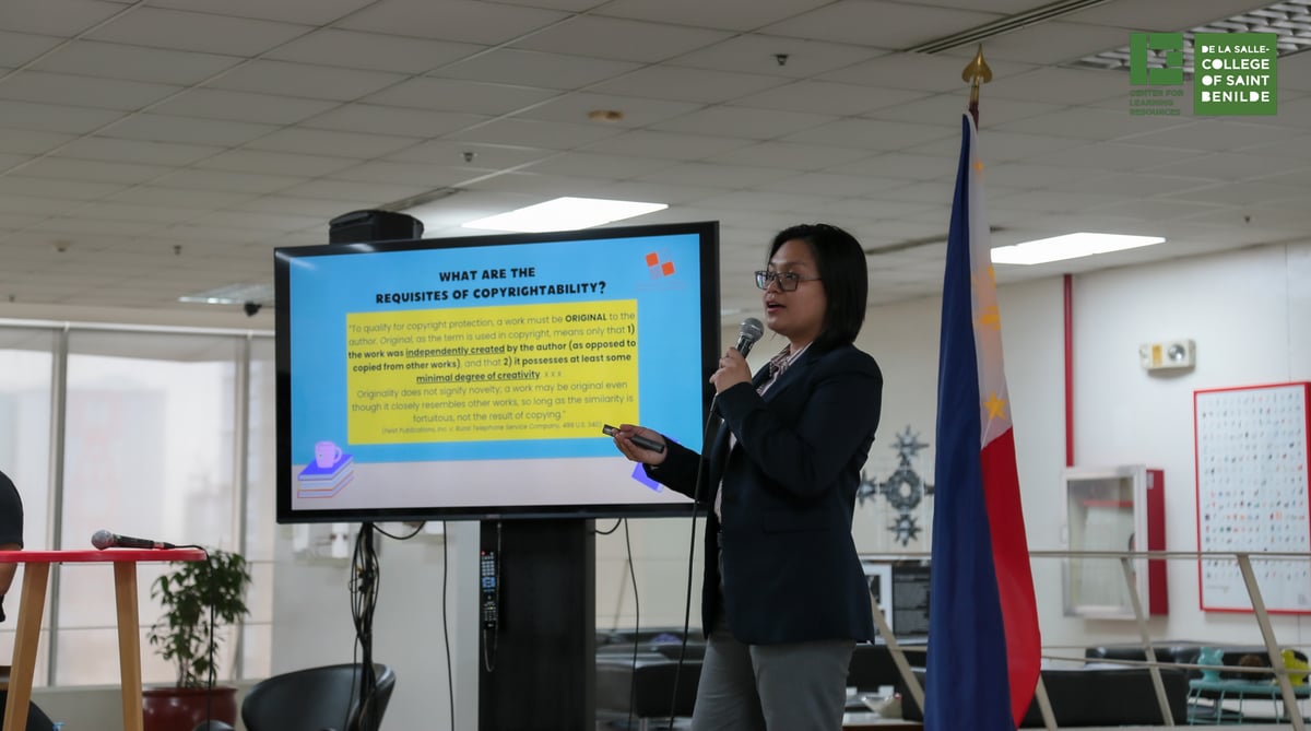 Atty. Nicole Regencia from the Bureau of Copyright and Related Rights.