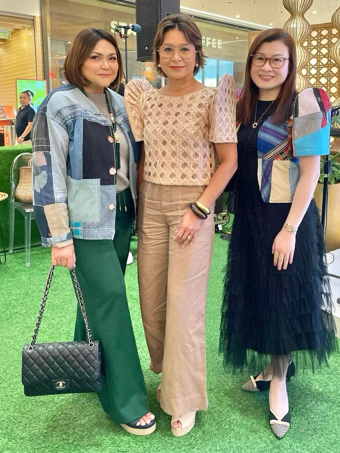 Head of Brand PR and Corporate Communications SM Store Cathy Ileto, One News’ Ces Drilon and SM Malls Group Pats Dy, SAVP Marketing SM Supermalls.