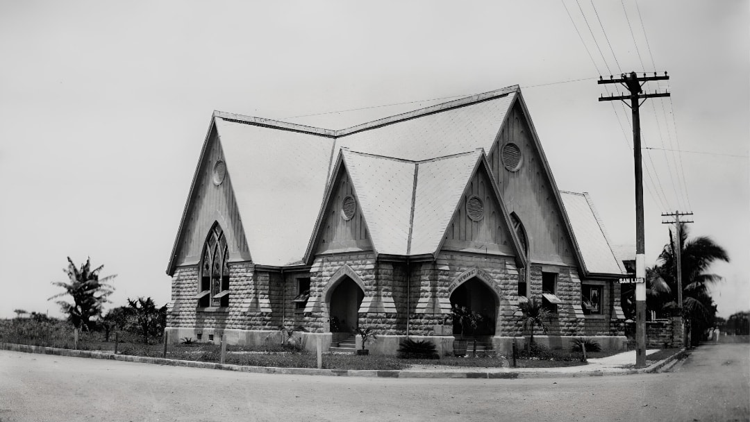 PHOTOGRAPH COURTESY OF THE TEWELL COLLECTION
The 1915 Neogothic structure of the Central United Methodist Church, designed by C. B. Ripley, reflected the growing presence of Protestantism in Manila during the American colonial period.
