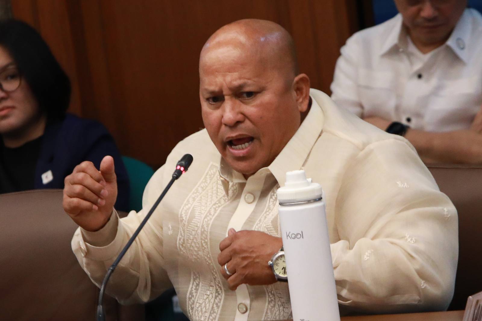 The Senate Blue Ribbon Committee, led by Senator Rodante Marcoleta, held a hearing on alleged ghost flood control projects. Among those in attendance were contractors summoned to respond to questions on the anomalies.