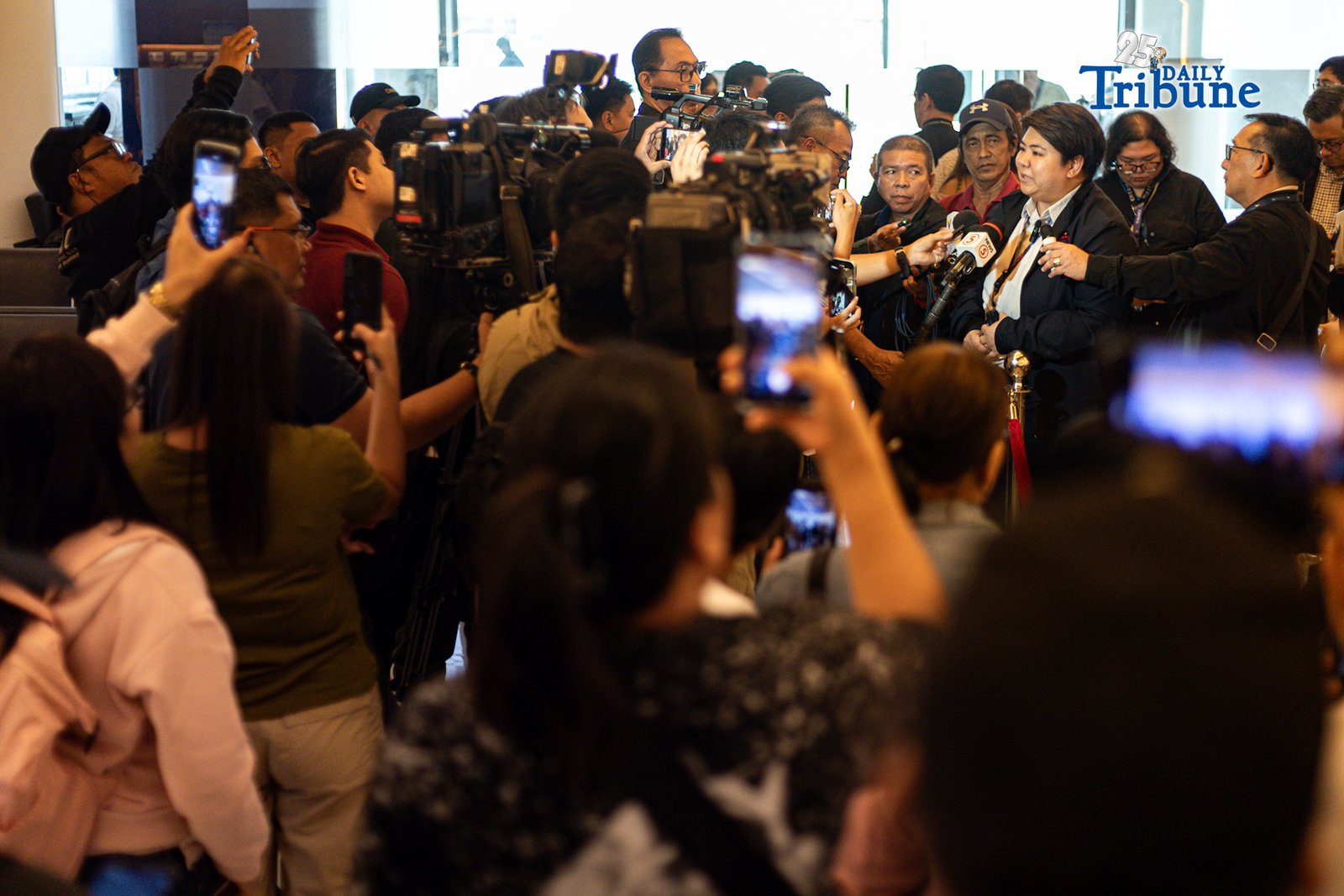 Overseas Workers Welfare Administration (OWWA) Administrator Patricia Yvonne Caunan tours the media around the newly renovated OFW Lounge at NAIA Terminal 3 on Monday, 1 September 2025. 

The revamped lounge for OFWs features multiple charging stations, complimentary drinks and snacks, an air-conditioned "business class" area for comfort, and a dedicated staff to maintain cleanliness and organization. OFWs facing delayed or missed flights will also have access to hotel-quality rooms, complete with massage chairs and bathrooms while they wait for their rescheduled flights.
