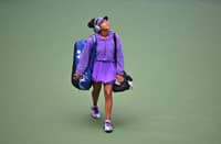 Japan's Naomi Osaka arrives for the women's singles round of 16 tennis match against USA's Coco Gauff on day nine of the US Open tennis tournament at the USTA Billie Jean King National Tennis Center in New York City, on September 1, 2025.