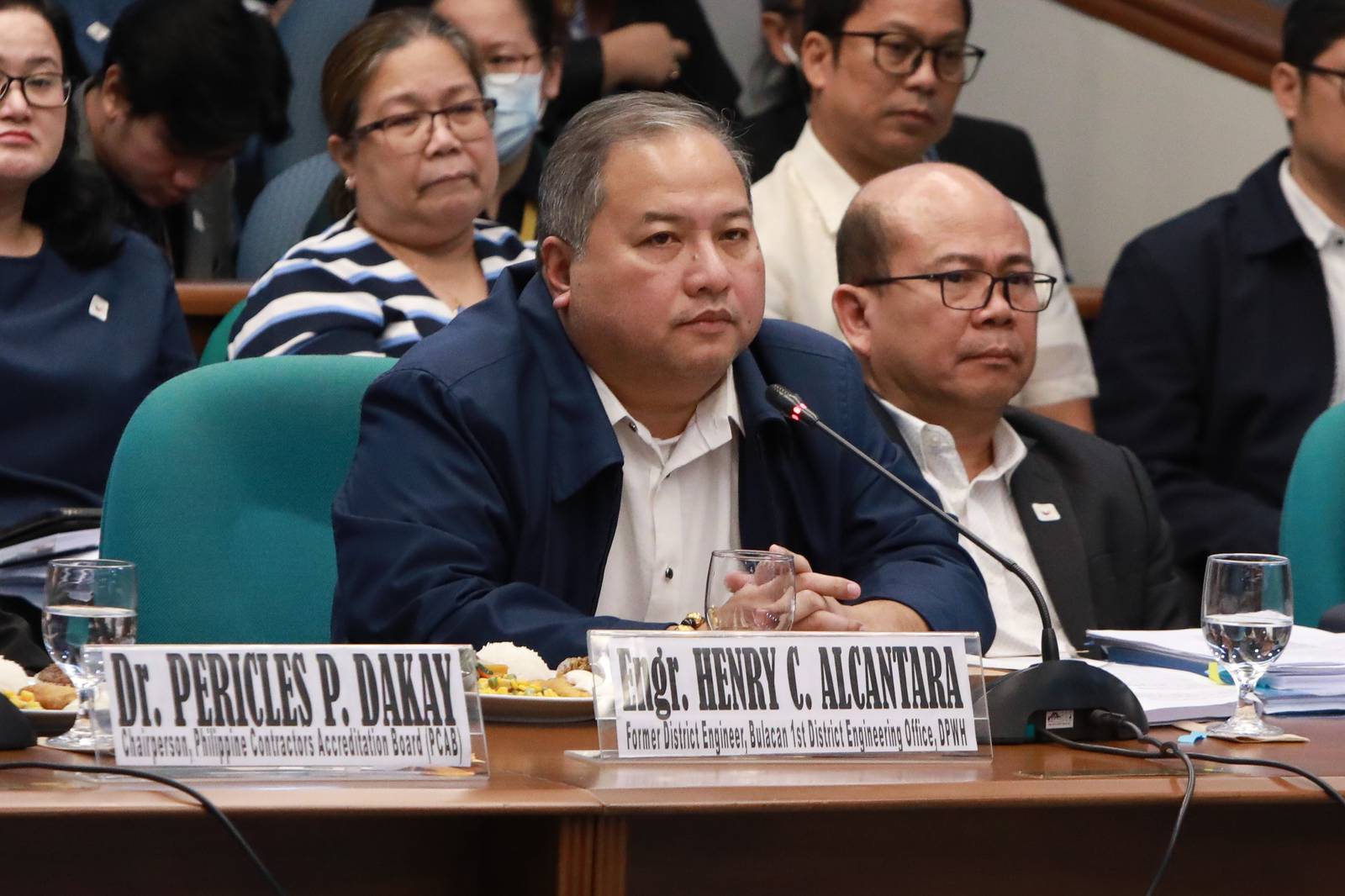 The Senate Blue Ribbon Committee, led by Senator Rodante Marcoleta, held a hearing on alleged ghost flood control projects. Among those in attendance were contractors summoned to respond to questions on the anomalies.