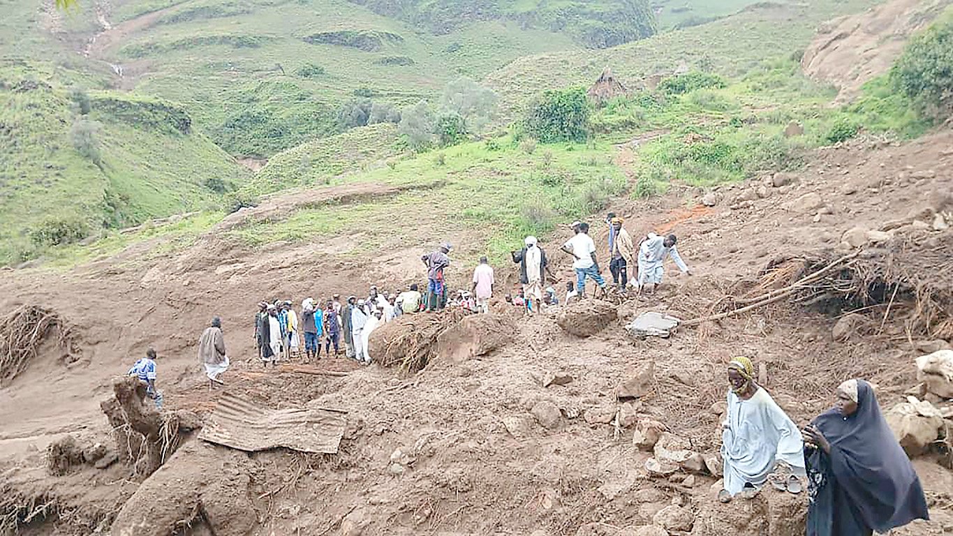 Landslide flattens Sudan village, kills over 1K