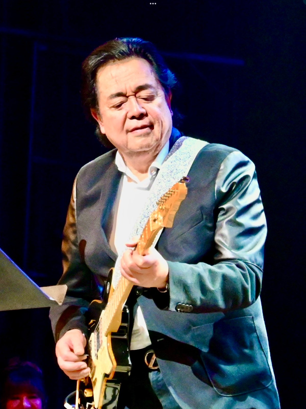 RJ Jacinto in his guitar.