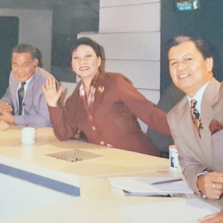 BROADCASTERS Frankie Evangelista, Mel Tiangco and Noli de Castro.