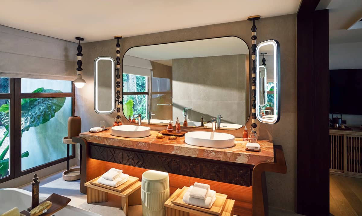 Lagen Reimagined x Forest Suite x Bathroom Counter.