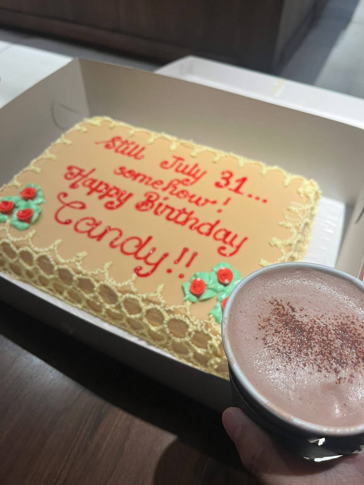 Birthday cake for Candy Dizon.