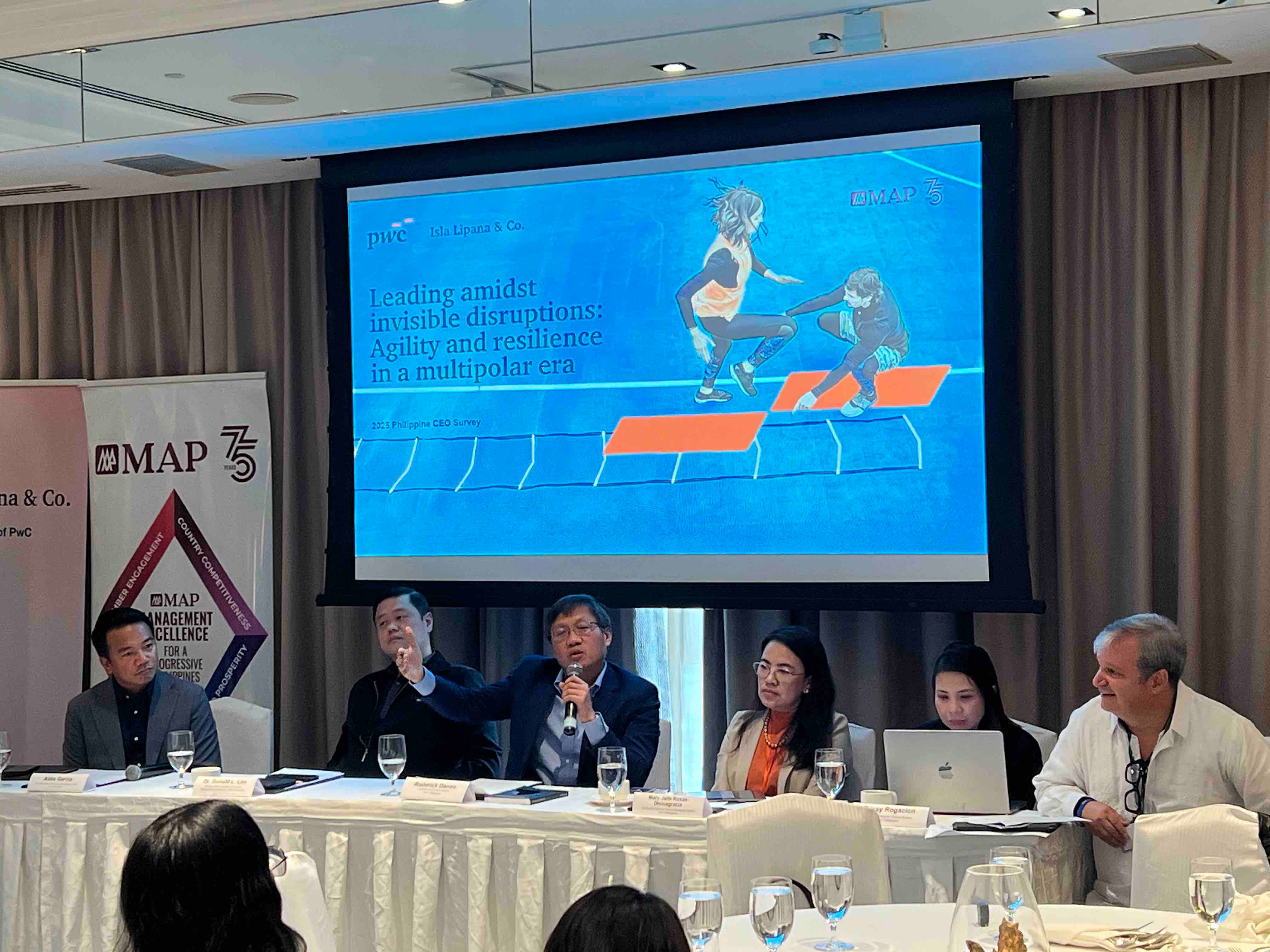 Officials of Isla Lipana & Co./PwC Philippines, and the Management Association of the Philippines, said they are closely monitoring how the government resolves the issue of corruption happening now.