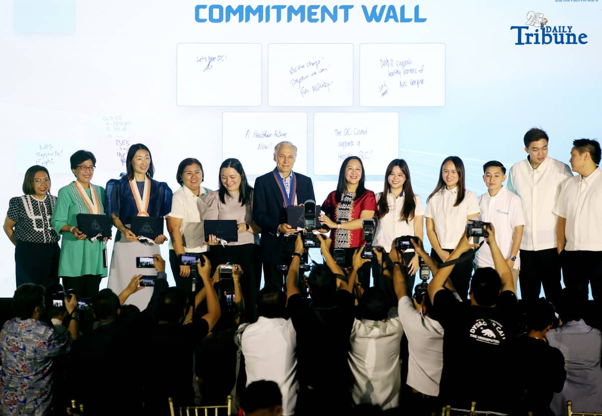 Officials sign digital commitment wall at 2025 Obesity Summit
On Monday, September 8, 2025, Royal Danish Embassy Ambassador Franz-Michael Mellbin and Quezon City Mayor Joy Belmonte, along with Novo Nordisk Pharmaceuticals Philippines Inc. General Manager Wei Sun, DepEd Assistant Secretary Georgina Ann Hernandez-Yang, and other local officials, signed the digital commitment wall during the 2025 Obesity Summit held at the Quezon City M.I.C.E. Center.