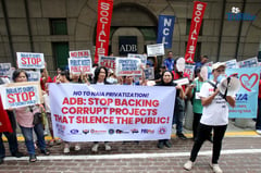 PUSO ng NAIA protests mega-hike, privatization plans at ADB