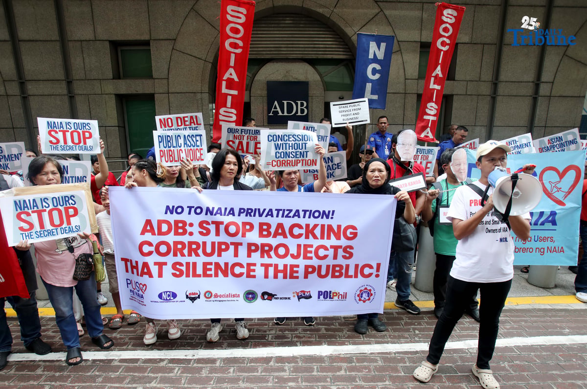 PUSO ng NAIA protests mega-hike, privatization plans at ADB