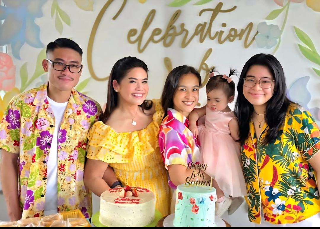 John Jay Yuvallos, Sonia’s daughter-in-law Elisa, granddaughter Lily and daugther Andrei.