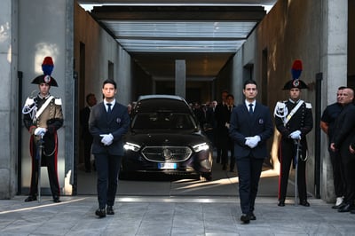 Armani returns to Rivalta for private farewell